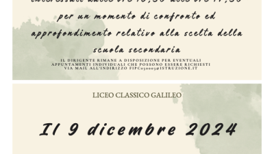Invito della Dirigente 9 dicembre
